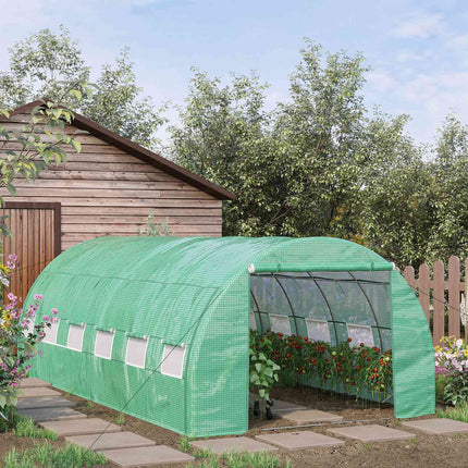 Greenhouse polytunnel 6x3x2M, UV protection, Walk-In Design