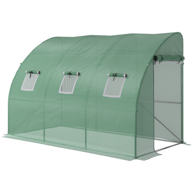 Tomato greenhouse with UV protection, roller doors, 300x150x197 cm