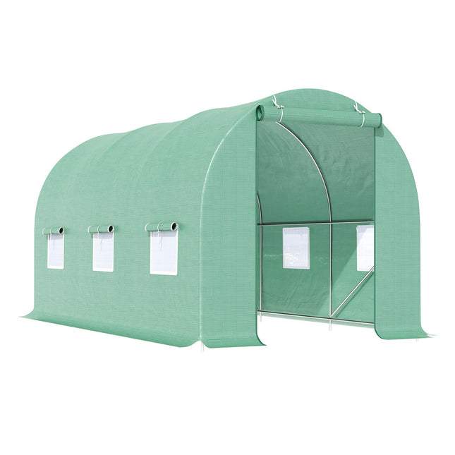 Green plant tunnel with window, 445x190x200 cm