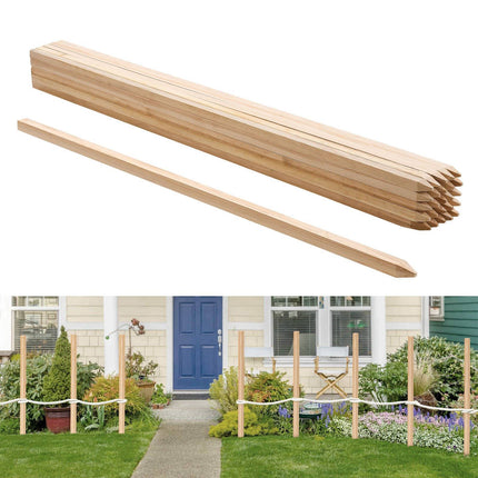 Fir Wood Garden Stakes, Pointed, 25 Pack, 48 Inch