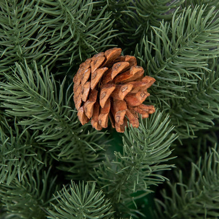 Christmas tree door wreath - 60 cm, green with hanging loop