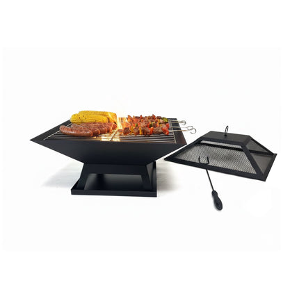 Fire Bowl with Spark Guard & Grill Grate