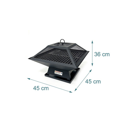 Fire Bowl with Spark Guard & Grill Grate