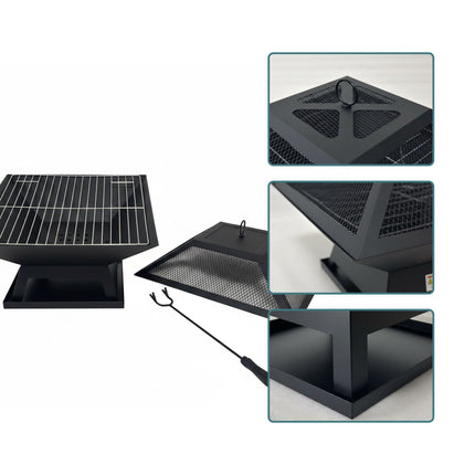 Fire Bowl with Spark Guard & Grill Grate