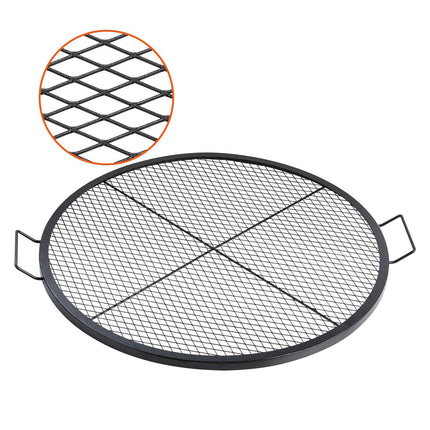 Fire Pit Grill Grate, 36 Inch Round Steel with Handle
