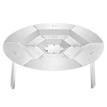 Fire Pit Heat Deflector, 27 Inch Round, 304 Stainless Steel