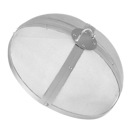 Fire Pit Spark Screen, 20 In Stainless Steel, Ring Handle