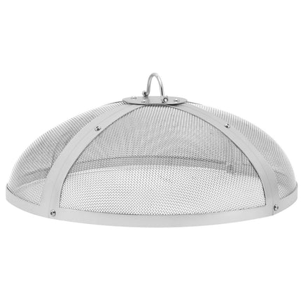 Fire Pit Spark Screen, 20 In Stainless Steel, Ring Handle