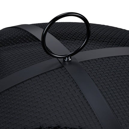 Fire Pit with Grill and Spark Guard, Folding Design