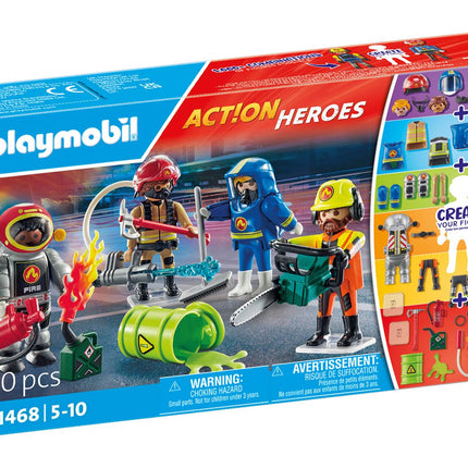 Fire Rescue Figures Set - Playmobil Action Heroes