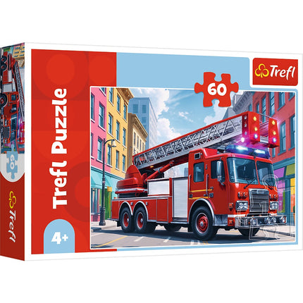 Fire Truck Puzzle, 60 Pieces, Fun for Kids