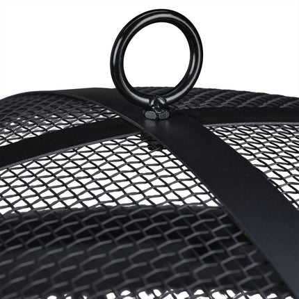 Fire barrel with spark protection
