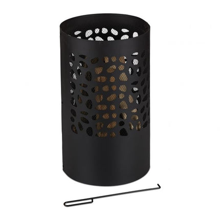 Fire barrel with spark protection