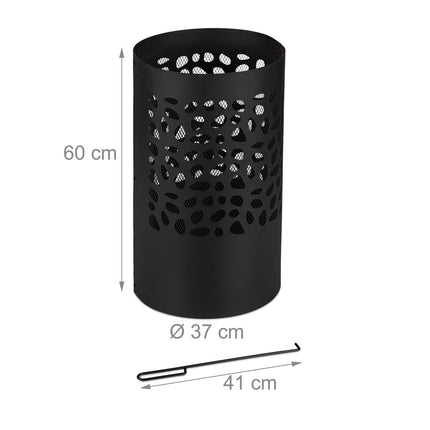 Fire barrel with spark protection