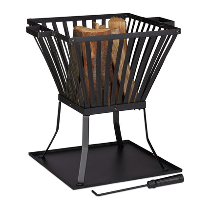 Fire basket XL with fire fork