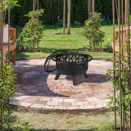 Fire basket with spark protection