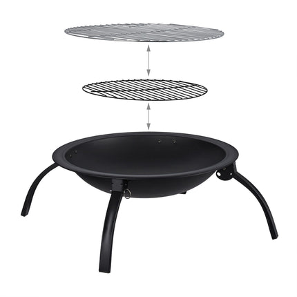 Fire bowl XL with grill accessories