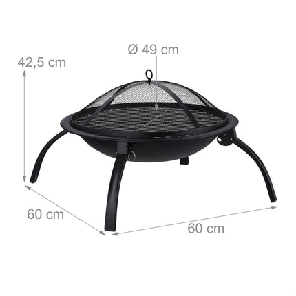 Fire bowl XL with grill accessories