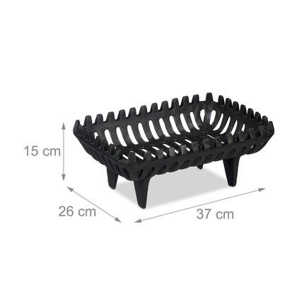 Fireplace Grate with Feet – Cast Iron, Even Heating
