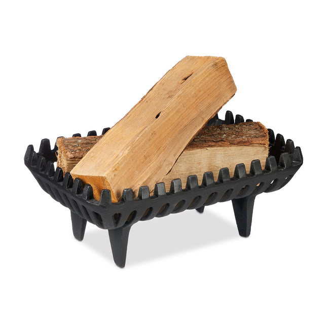 Fireplace Grate with Feet – Cast Iron, Even Heating