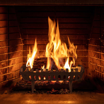 Fireplace Grate with Feet – Cast Iron, Even Heating