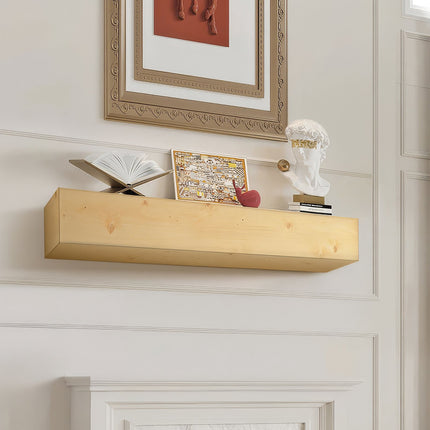 Fireplace Mantel Shelf – 60 Inch White Pine, 50 lb Capacity