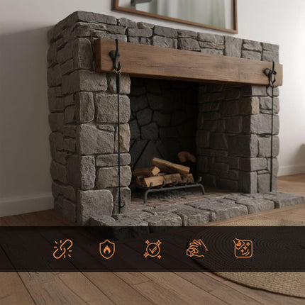 Fireplace Poker – Long, Safe Stoking Tool