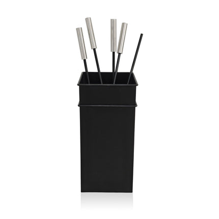 Fireplace Tool Set, 5-Piece Iron Accessories