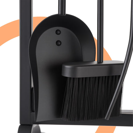 Fireplace Tool Set, 5-Piece Iron Accessories