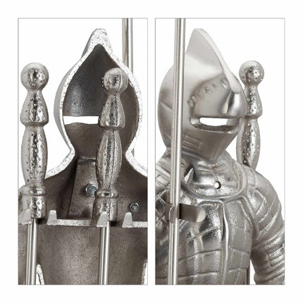 Fireplace knight cast iron four parts