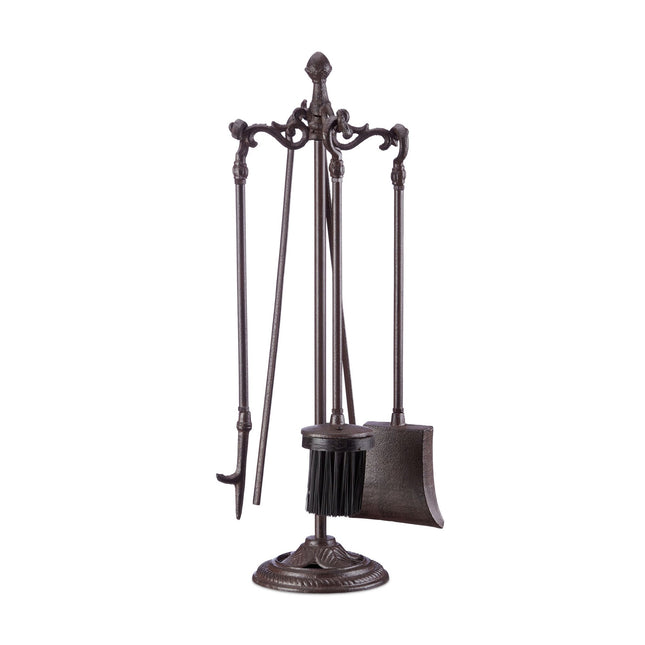Fireplace set 5 parts cast iron