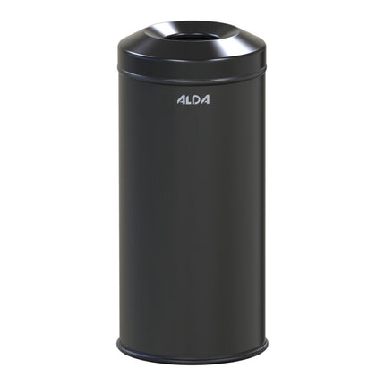 Fireproof Trash Can, 12L, Black, Self-Extinguishing