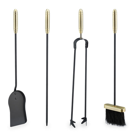 Fire stand with 5 parts in black/gold
