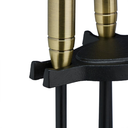 Fire stand with 5 parts in black/gold