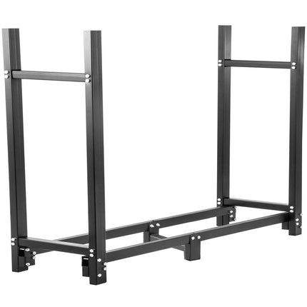 Firewood Log Rack 2.44 m Steel With Cover and Tools
