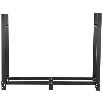 Firewood Log Rack 2.44 m Steel With Cover and Tools
