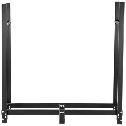 Firewood Log Rack 6ft Steel With Cover, Tool Set, 1300 lb