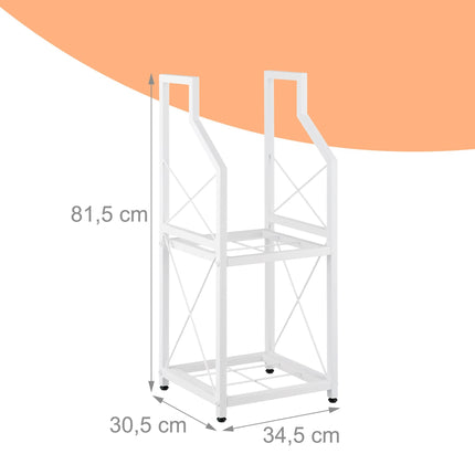 Firewood Rack, 2-Tier Iron Log Storage
