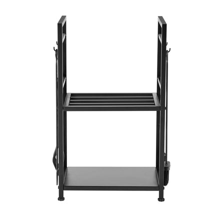 Firewood Rack 45.5cm, 2-Tier with Tools, 400 lb