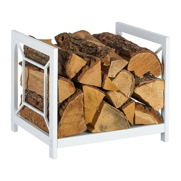 Firewood Rack, Durable Iron, Space-Saving Design