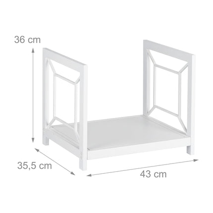 Firewood Rack, Durable Iron, Space-Saving Design