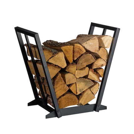 Firewood Rack – Iron V-Shaped Log Holder