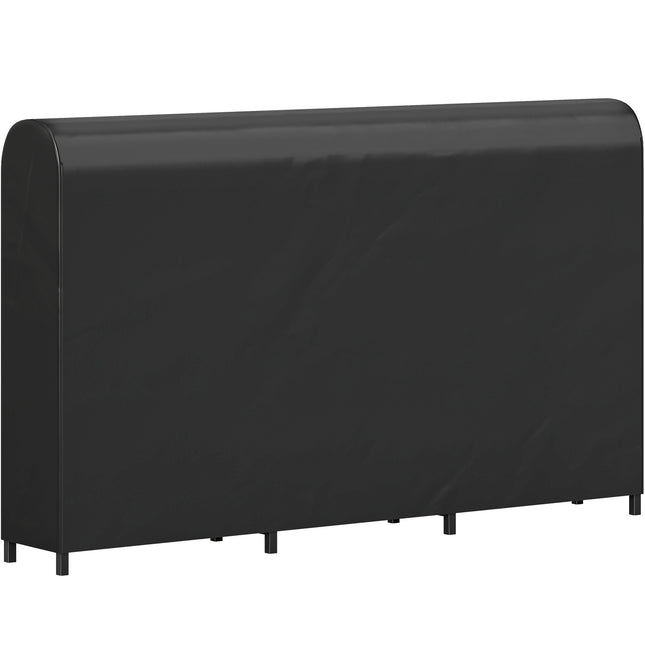 Firewood Rack, Metal, 199x30x121 cm, 300kg Capacity