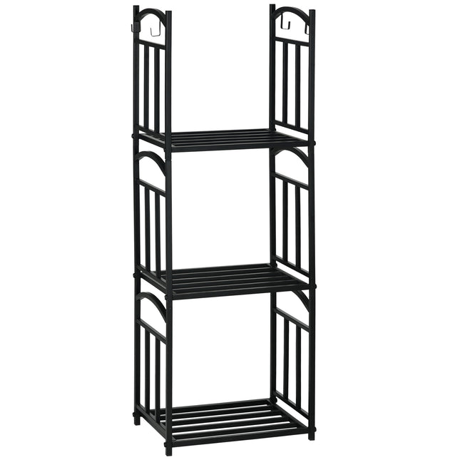 Firewood Rack – Metal, 3-Tier, Indoor Use