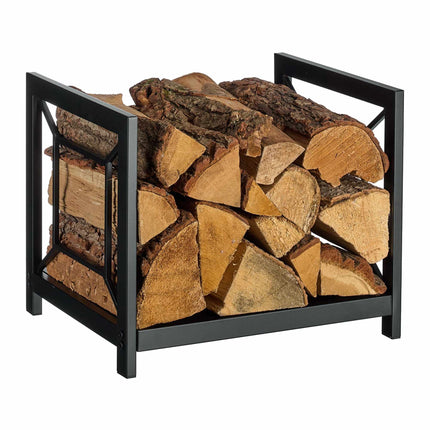 Firewood Rack, Space-Saving Iron Design