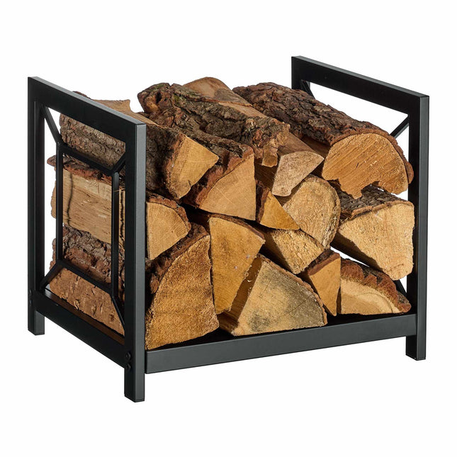 Firewood Rack, Space-Saving Iron Design