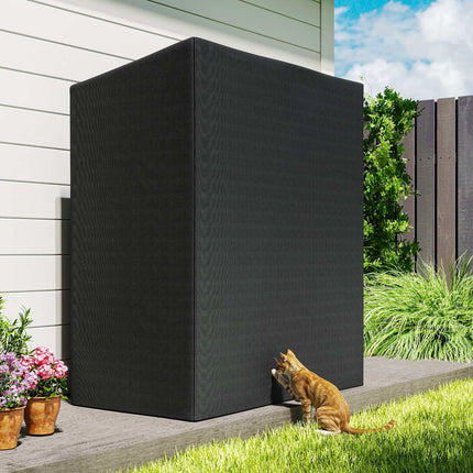 Firewood Rack, Steel, Cover, 300kg Capacity, 140x70x154 cm