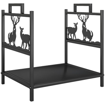 Firewood Rack for Indoor Use, Metal, 42.5x33.5x43 cm