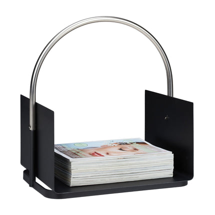 Firewood basket in black