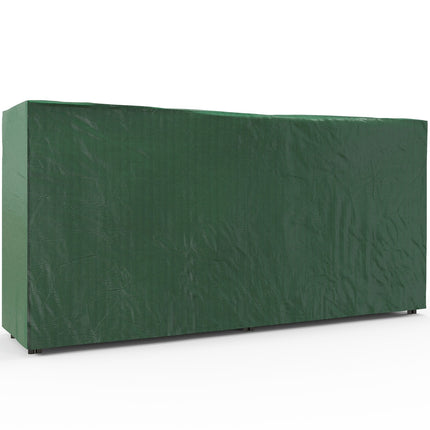 Adjustable firewood rack, metal, 200x36x99 cm with lid